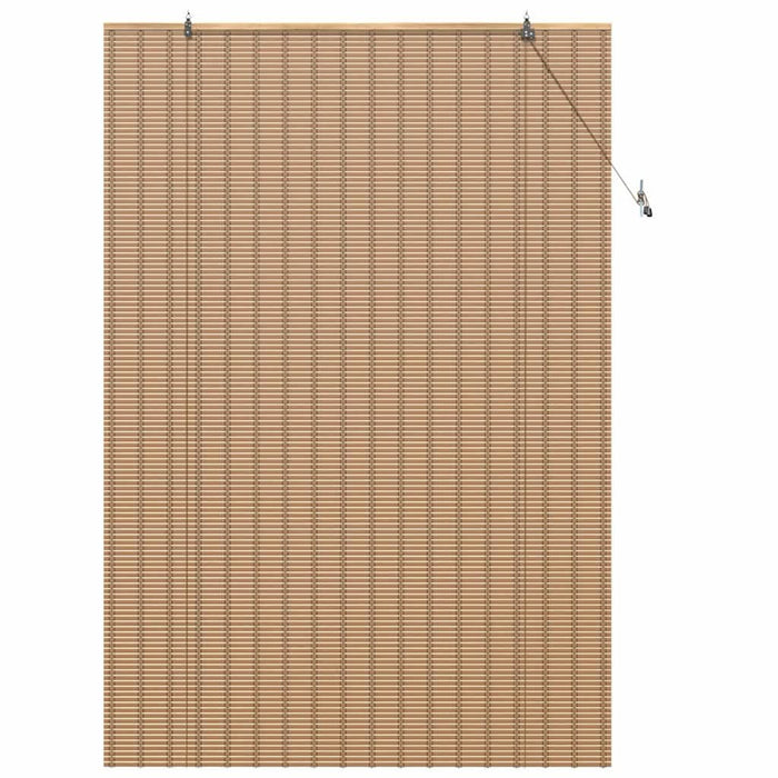 Rulou textil cu perdele Manual Maro deschis 140 x 220 cm Bambus - WALTI WALTI