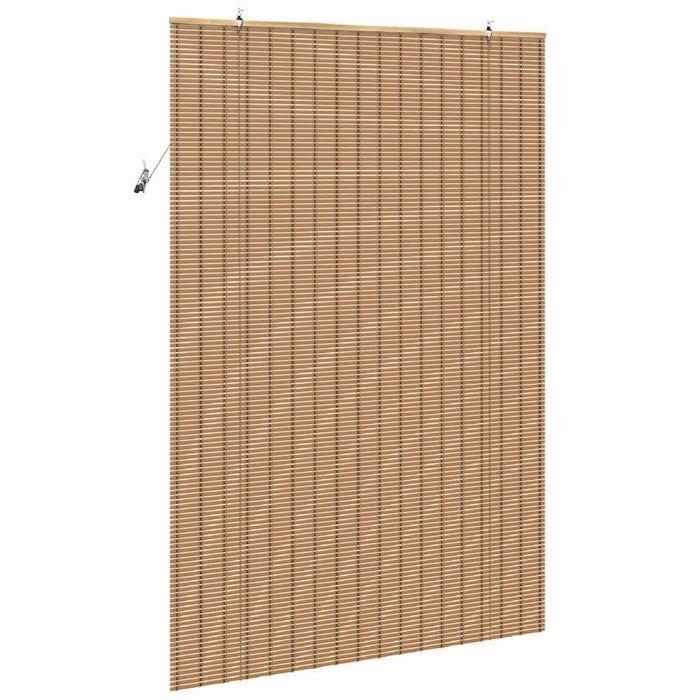 Rulou textil cu perdele Manual Maro deschis 150 x 220 cm Bambus - WALTI WALTI