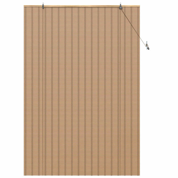 Rulou textil cu perdele Manual Maro deschis 150 x 220 cm Bambus - WALTI WALTI