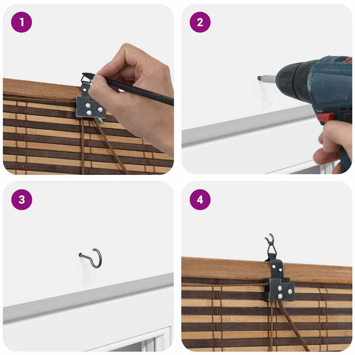 Rulou textil Maro 120 x 160 cm Bambus WALTI