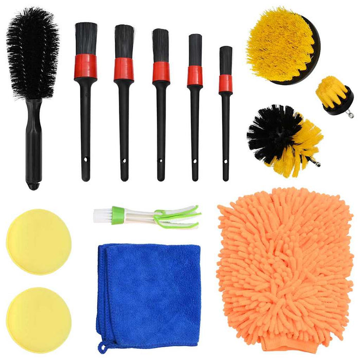 Set de perii pentru curățarea mașinii 14 pcs 14 pcs Multi Color - WALTI WALTI