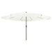 Umbrela de grădină cu lumini LED 395x245 cm, alb nisipos - WALTI WALTI