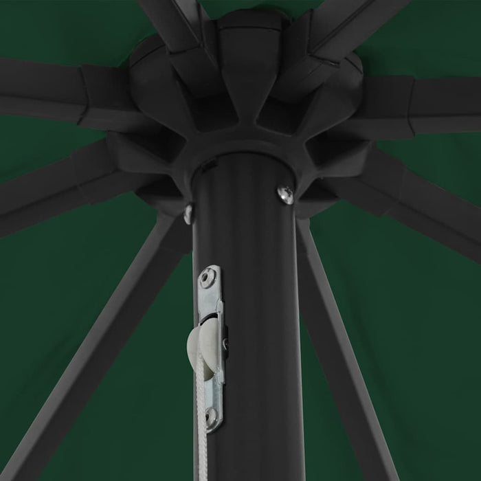 Umbrela de Grădină cu LED-uri, 395 cm x 245 cm, Verde - WALTI WALTI