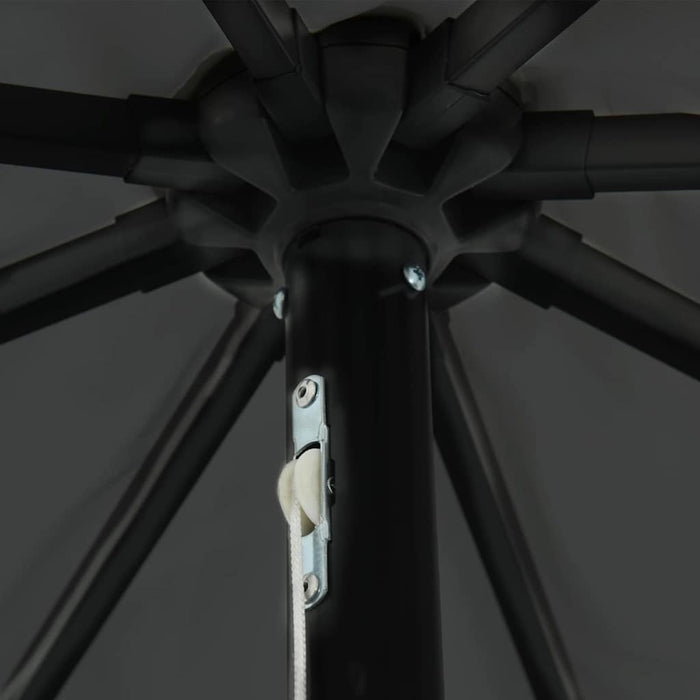 Umbra de grădină cu lumini LED Ø395 x 245 cm antracit - WALTI WALTI