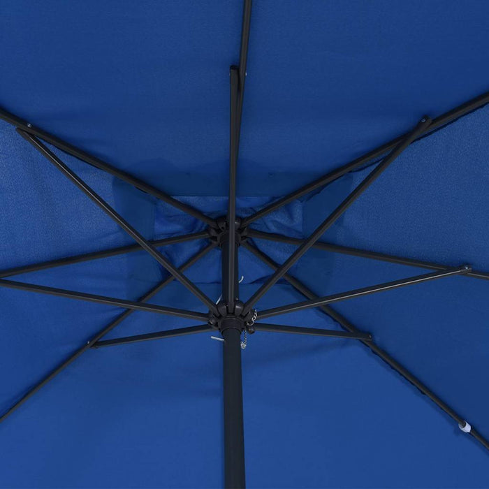 Umbrelă de grădină pătrată 295 x 295 cm Albastru Azur - WALTI WALTI