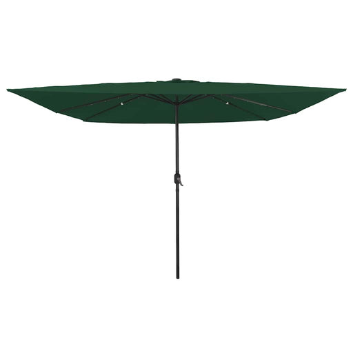 Umbrelă pătrată pentru grădină cu lumini LED 295x245 cm, Verde - WALTI WALTI