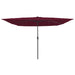 Umbrelă de Grădină Pătrată cu LED-uri 295x245 cm Roșu Bordeaux - WALTI WALTI
