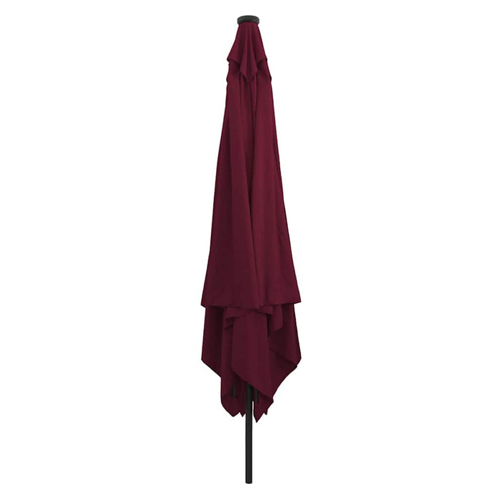 Umbrelă de Grădină Pătrată cu LED-uri 295x245 cm Roșu Bordeaux - WALTI WALTI
