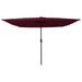 Umbrelă de Grădină Pătrată cu LED-uri 295x245 cm Roșu Bordeaux - WALTI WALTI