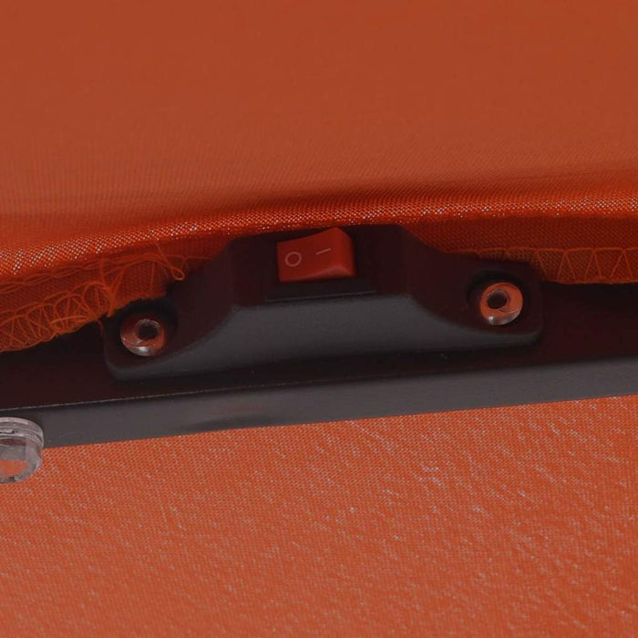 Umbra de grădină pătrată cu lumini LED, 295 x 245 cm, terracotta - WALTI WALTI