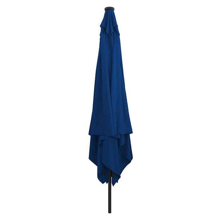 Umbrelă pătrată pentru grădină cu lumini LED, 295 x 245 cm, albastru deschis. - WALTI WALTI