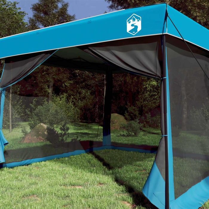 Set Cort pentru Camping 2 pcs albastru Tafetă și Material - WALTI WALTI