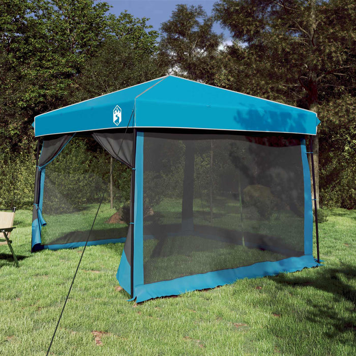 Set Cort pentru Camping 2 pcs albastru Tafetă și Material - WALTI WALTI