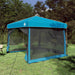 Set Cort pentru Camping 2 pcs albastru Tafetă și Material - WALTI WALTI