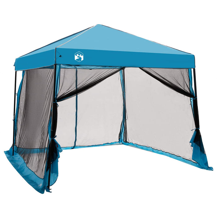 Set Cort pentru Camping 2 pcs albastru Tafetă și Material - WALTI WALTI