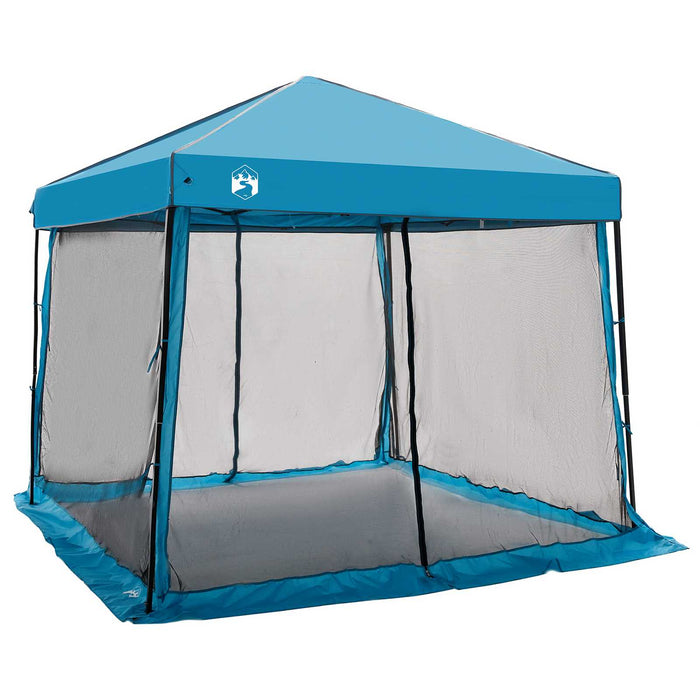 Set Cort pentru Camping 2 pcs albastru Tafetă și Material - WALTI WALTI