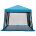 Set Cort pentru Camping 2 pcs albastru Tafetă și Material - WALTI WALTI