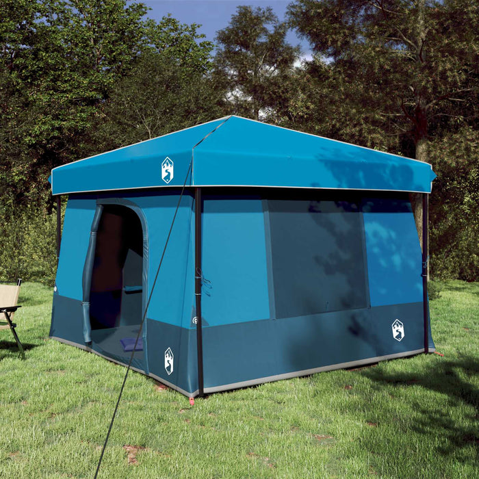 Set Cort pentru Camping 2 pcs albastru Tafetă și Material - WALTI WALTI