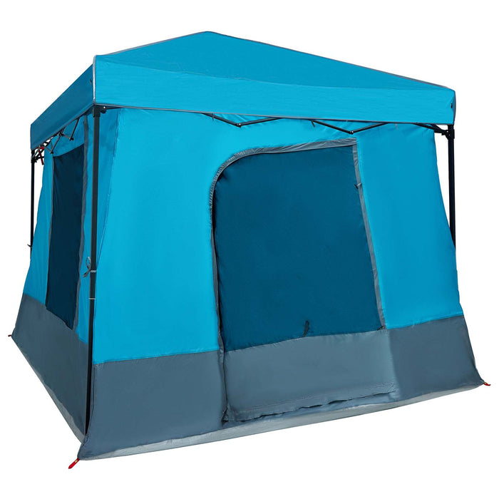 Set Cort pentru Camping 2 pcs albastru Tafetă și Material - WALTI WALTI