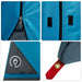 Set Cort pentru Camping 2 pcs albastru Tafetă și Material - WALTI WALTI