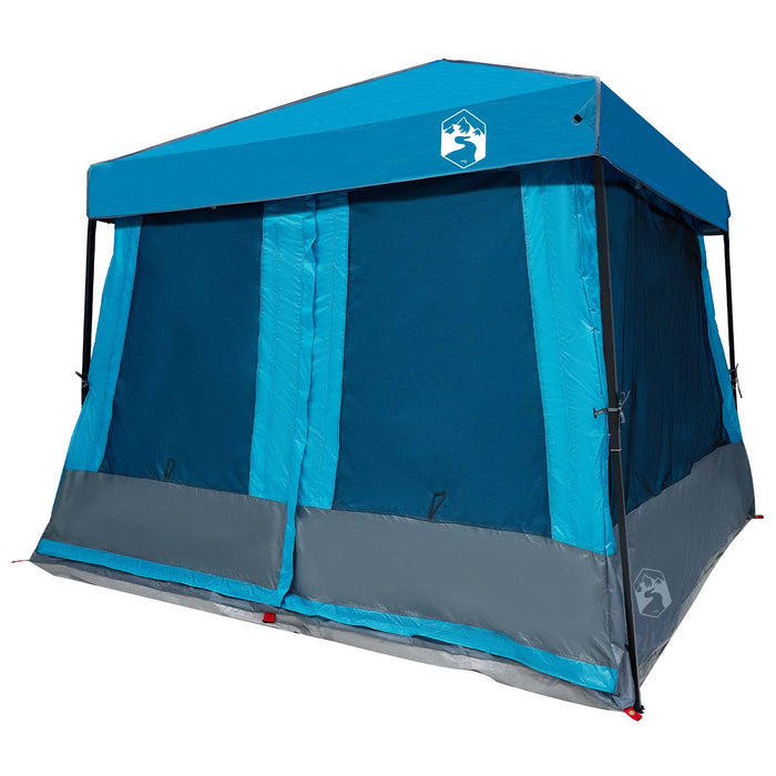 Set Cort pentru Camping 2 pcs albastru Tafetă și Material - WALTI WALTI