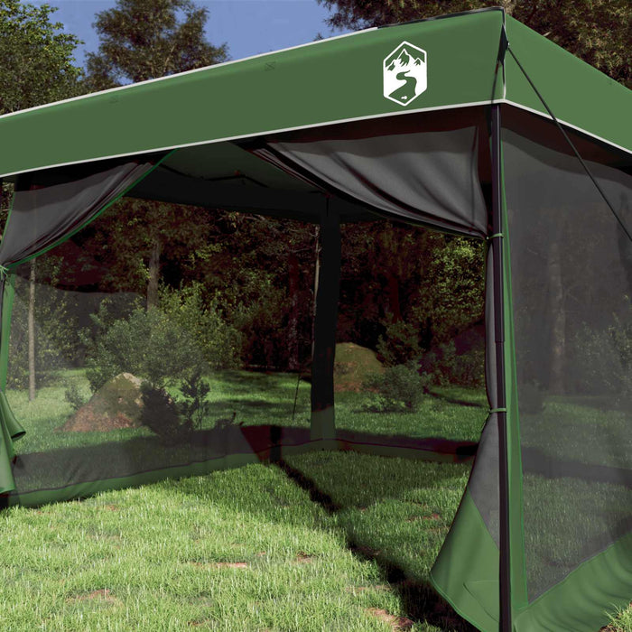 Set Cort pentru Camping 2 pcs Verde Tafetă și Material - WALTI WALTI