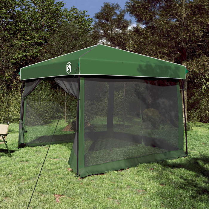 Set Cort pentru Camping 2 pcs Verde Tafetă și Material - WALTI WALTI