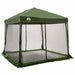 Set Cort pentru Camping 2 pcs Verde Tafetă și Material - WALTI WALTI