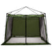 Set Cort pentru Camping 2 pcs Verde Tafetă și Material - WALTI WALTI