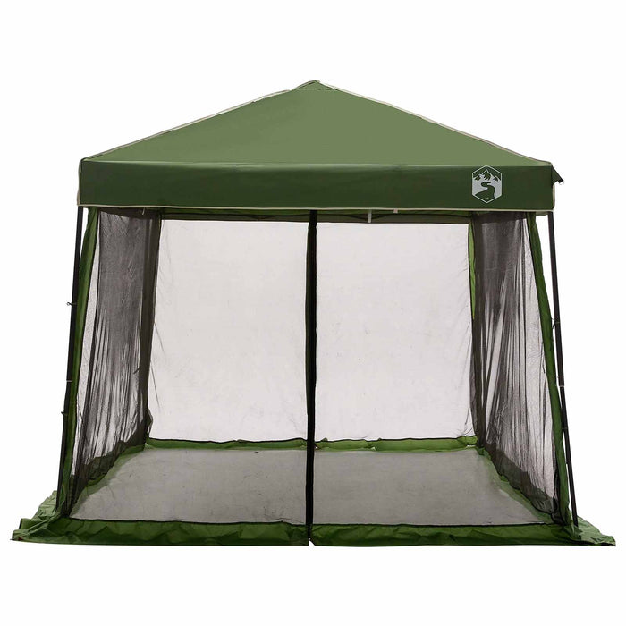 Set Cort pentru Camping 2 pcs Verde Tafetă și Material - WALTI WALTI