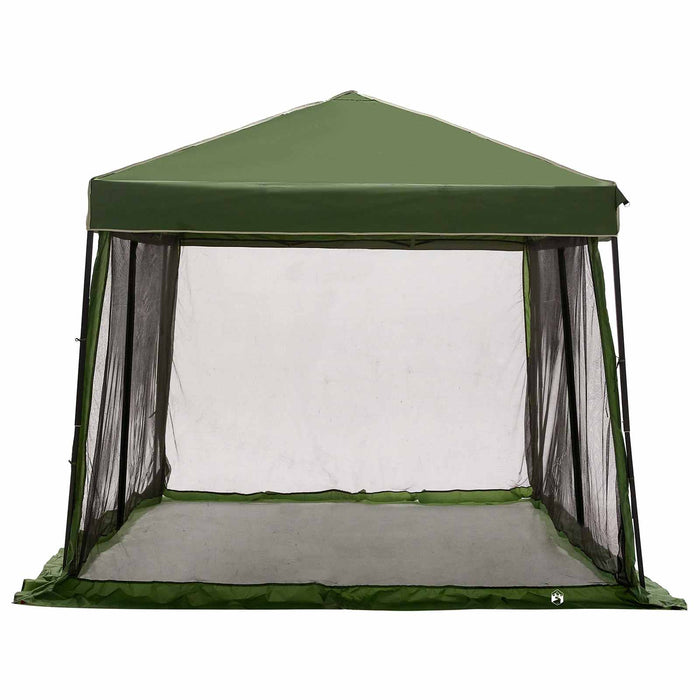 Set Cort pentru Camping 2 pcs Verde Tafetă și Material - WALTI WALTI
