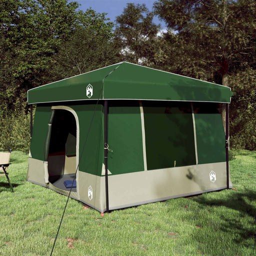 Set Cort pentru Camping 2 pcs Verde Tafetă și Material - WALTI WALTI