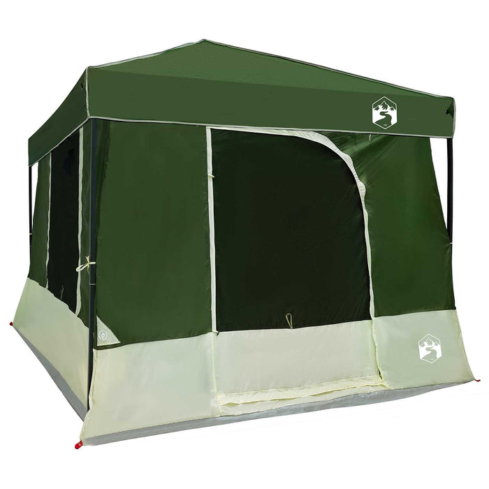 Set Cort pentru Camping 2 pcs Verde Tafetă și Material - WALTI WALTI