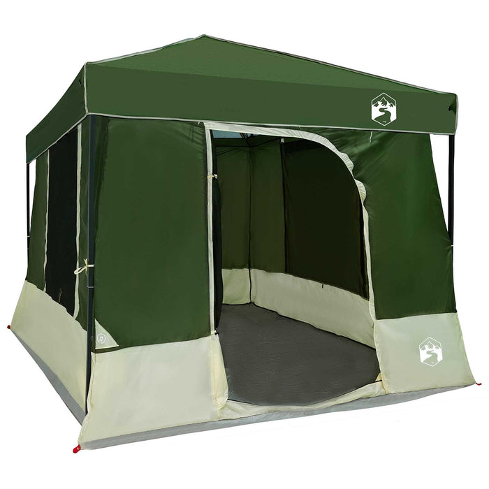 Set Cort pentru Camping 2 pcs Verde Tafetă și Material - WALTI WALTI