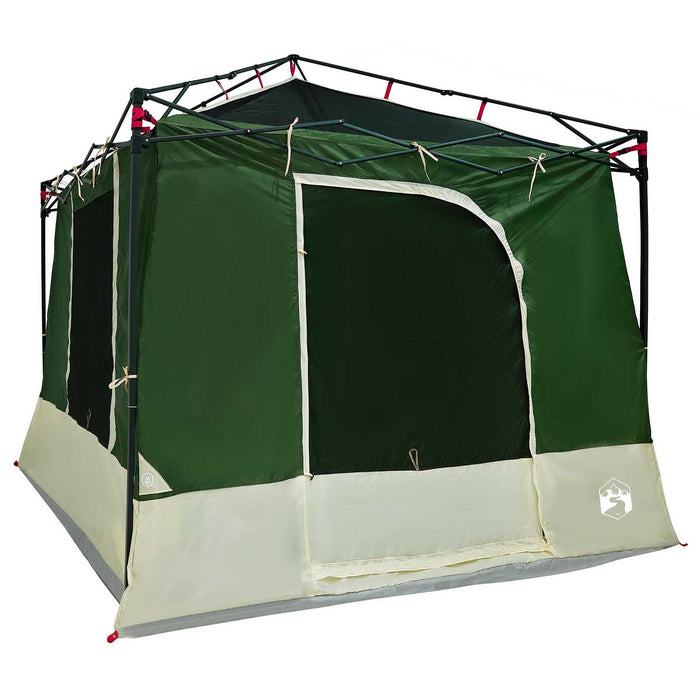Set Cort pentru Camping 2 pcs Verde Tafetă și Material - WALTI WALTI