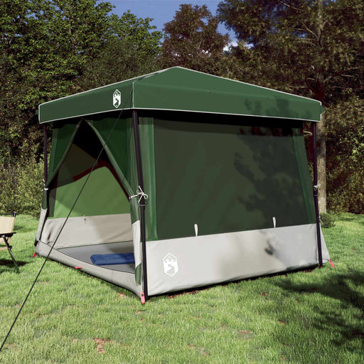 Set Cort pentru Camping 2 pcs Verde Tafetă și Material - WALTI WALTI