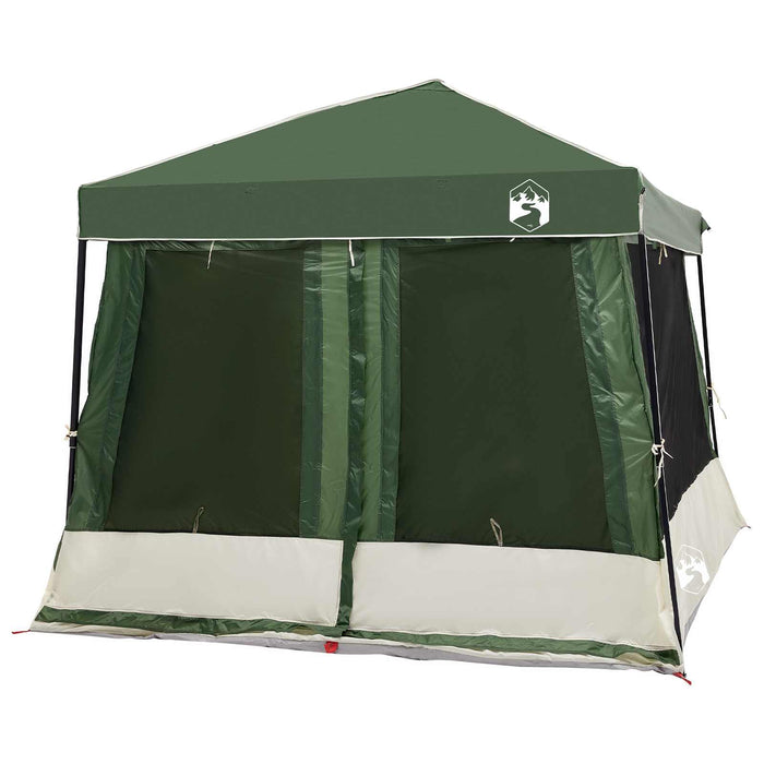Set Cort pentru Camping 2 pcs Verde Tafetă și Material - WALTI WALTI