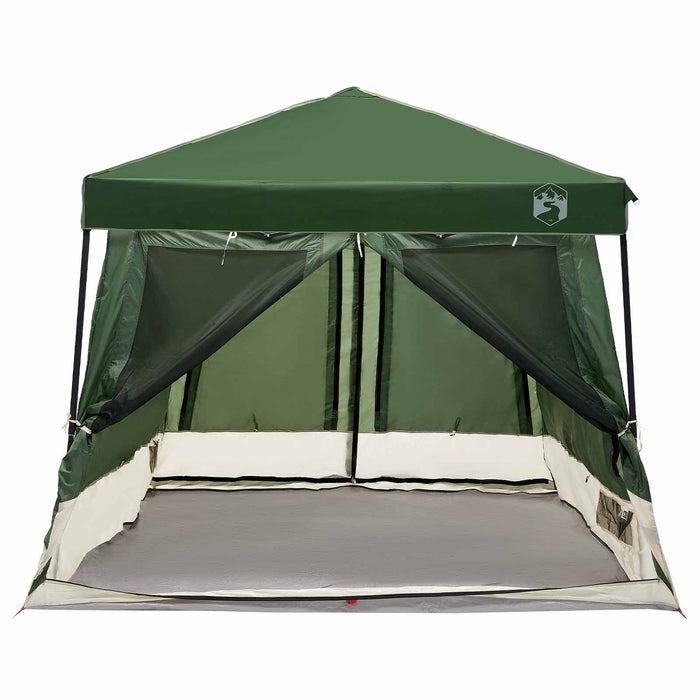 Set Cort pentru Camping 2 pcs Verde Tafetă și Material - WALTI WALTI