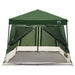 Set Cort pentru Camping 2 pcs Verde Tafetă și Material - WALTI WALTI