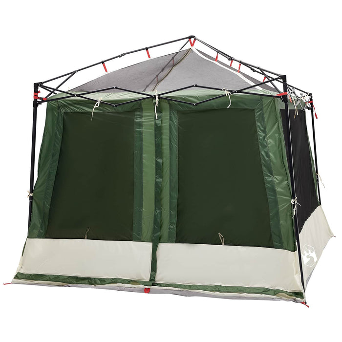 Set Cort pentru Camping 2 pcs Verde Tafetă și Material - WALTI WALTI
