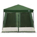 Set Cort pentru Camping 2 pcs Verde Tafetă și Material - WALTI WALTI
