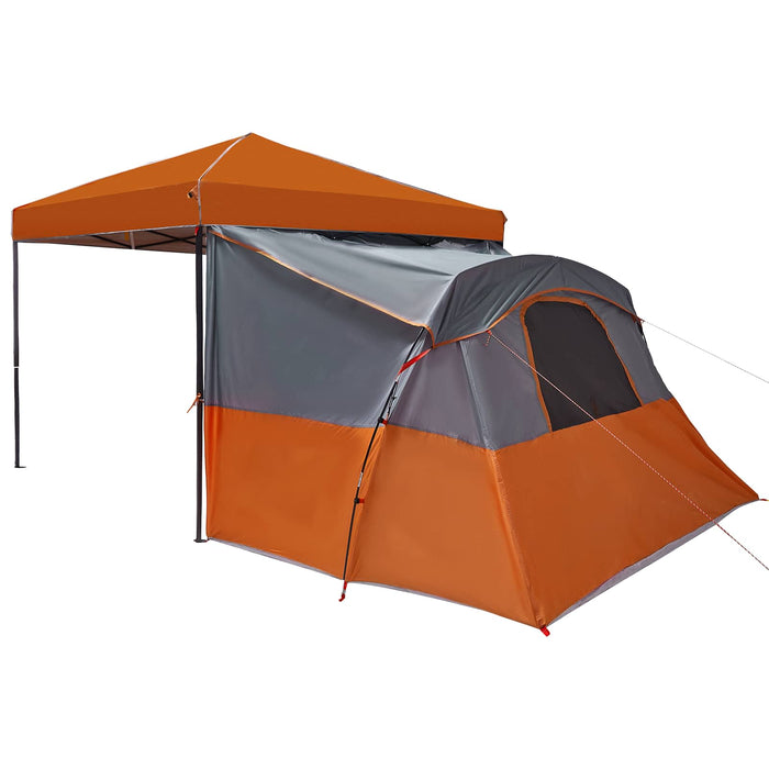 Set Cort pentru Camping 2 buc. 4 persoană Portocaliu WALTI