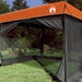 Set Cort pentru Camping cu acoperiș 2 pcs Gri și Portocalie - WALTI WALTI