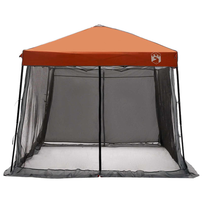 Set Cort pentru Camping cu acoperiș 2 pcs Gri și Portocalie - WALTI WALTI
