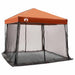 Set Cort pentru Camping cu acoperiș 2 pcs Gri și Portocalie - WALTI WALTI