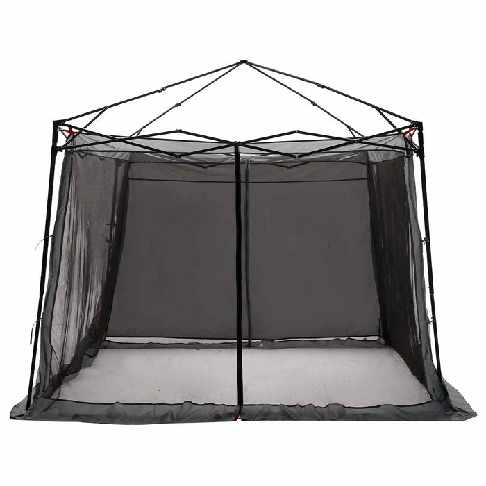 Set Cort pentru Camping cu acoperiș 2 pcs Gri și Portocalie - WALTI WALTI