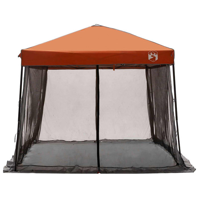 Set Cort pentru Camping cu acoperiș 2 pcs Gri și Portocalie - WALTI WALTI