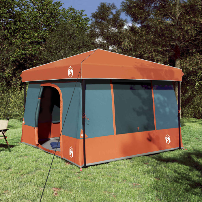 Set Cort pentru Camping cu acoperiș 2 pcs Gri și Portocalie - WALTI WALTI