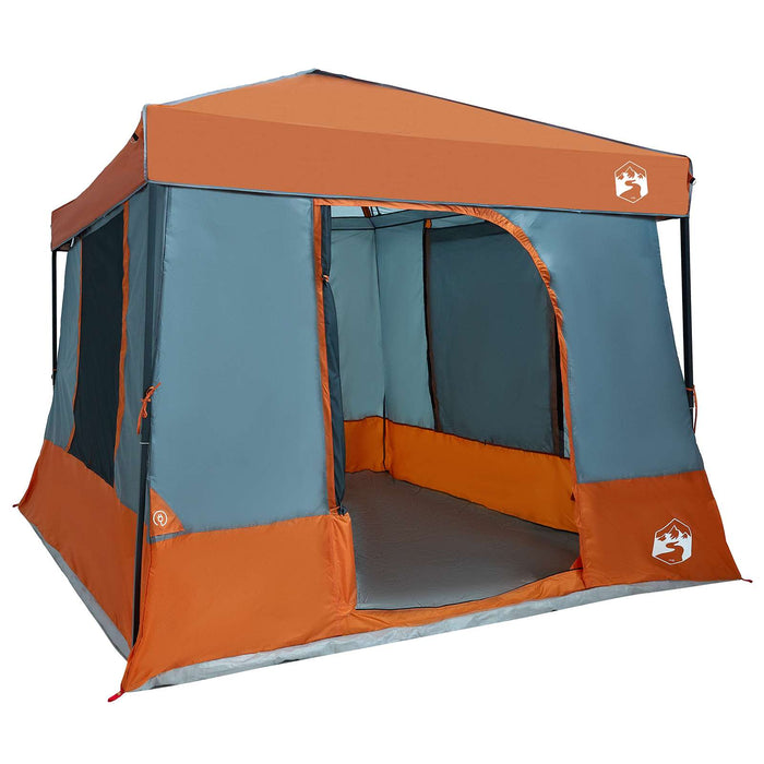 Set Cort pentru Camping cu acoperiș 2 pcs Gri și Portocalie - WALTI WALTI