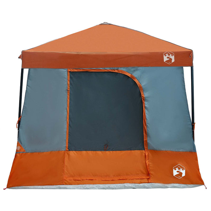 Set Cort pentru Camping cu acoperiș 2 pcs Gri și Portocalie - WALTI WALTI